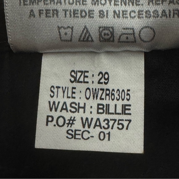 JOE’S JEANS Black Denim 5 Pocket Leather Trim Mini Skirt “Billie” Wash Size 29 - Picture 3 of 16